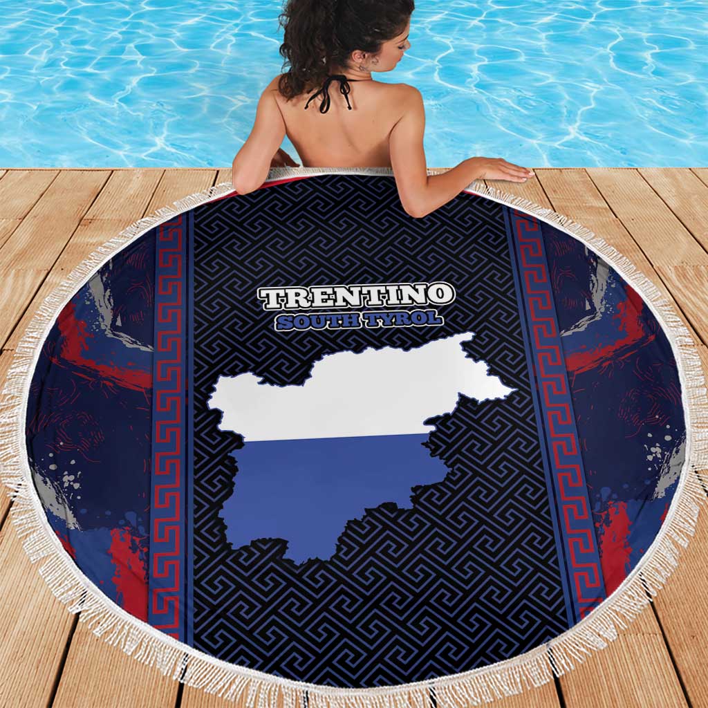 Italy Trentino-South Tyrol Beach Blanket Coat Of Arms Eagle And Roman Patterns