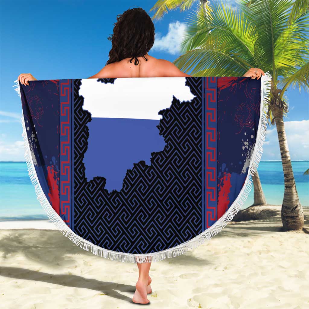 Italy Trentino-South Tyrol Beach Blanket Coat Of Arms Eagle And Roman Patterns