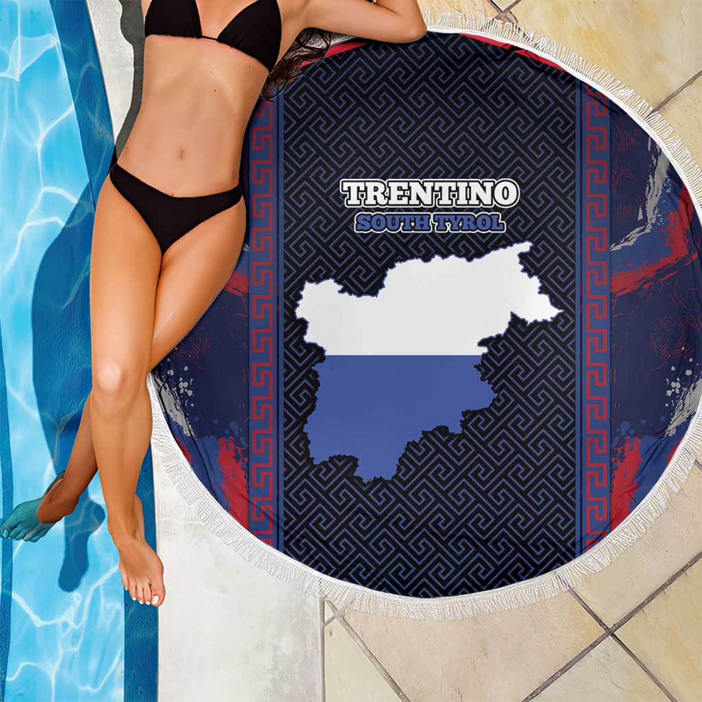 Italy Trentino-South Tyrol Beach Blanket Coat Of Arms Eagle And Roman Patterns