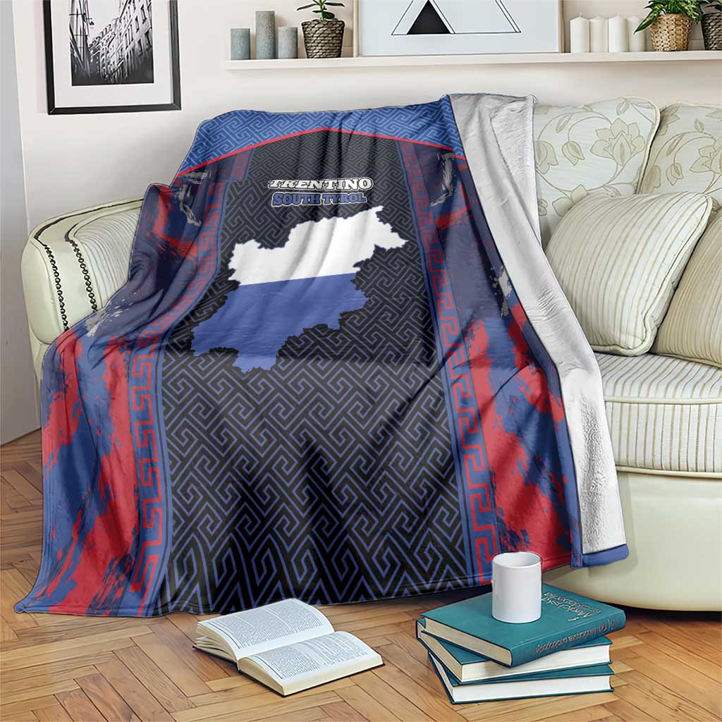 Italy Trentino-South Tyrol Blanket Coat Of Arms Eagle And Roman Patterns