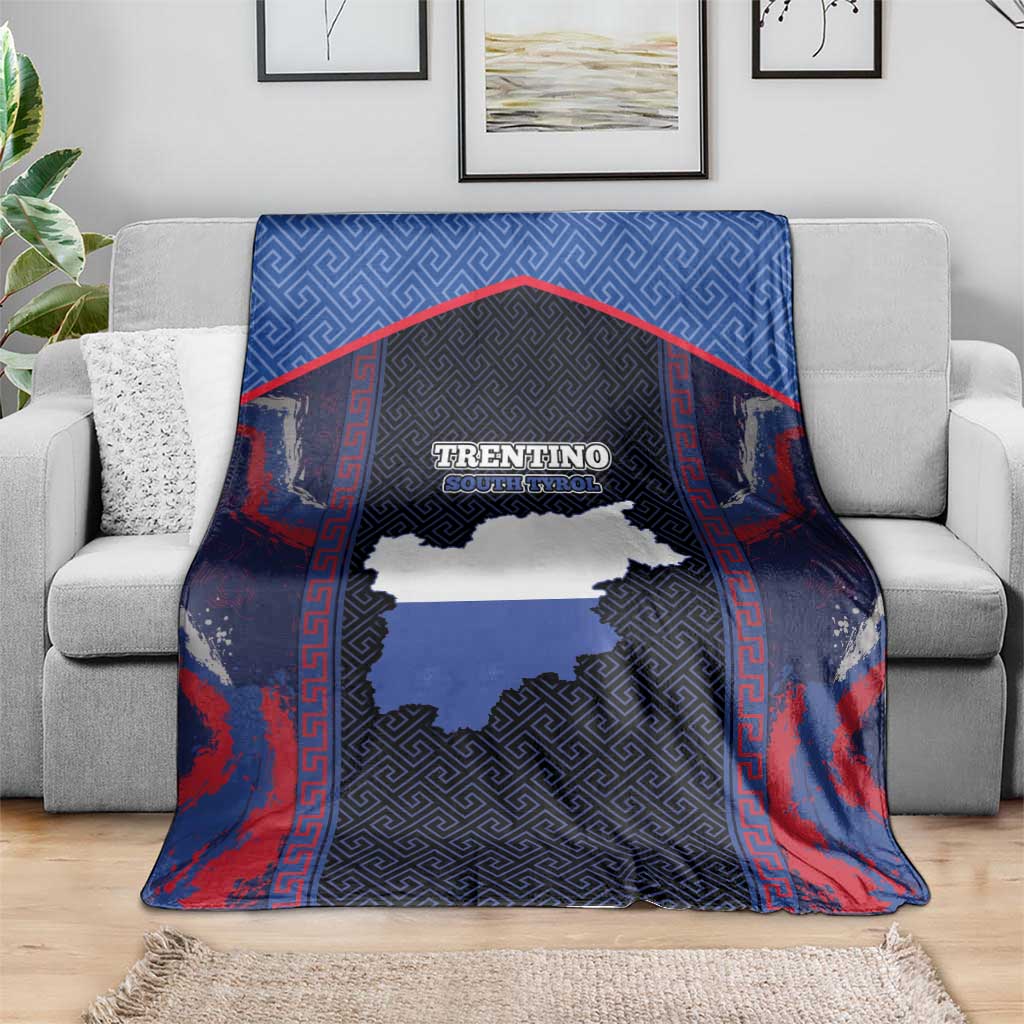 Italy Trentino-South Tyrol Blanket Coat Of Arms Eagle And Roman Patterns