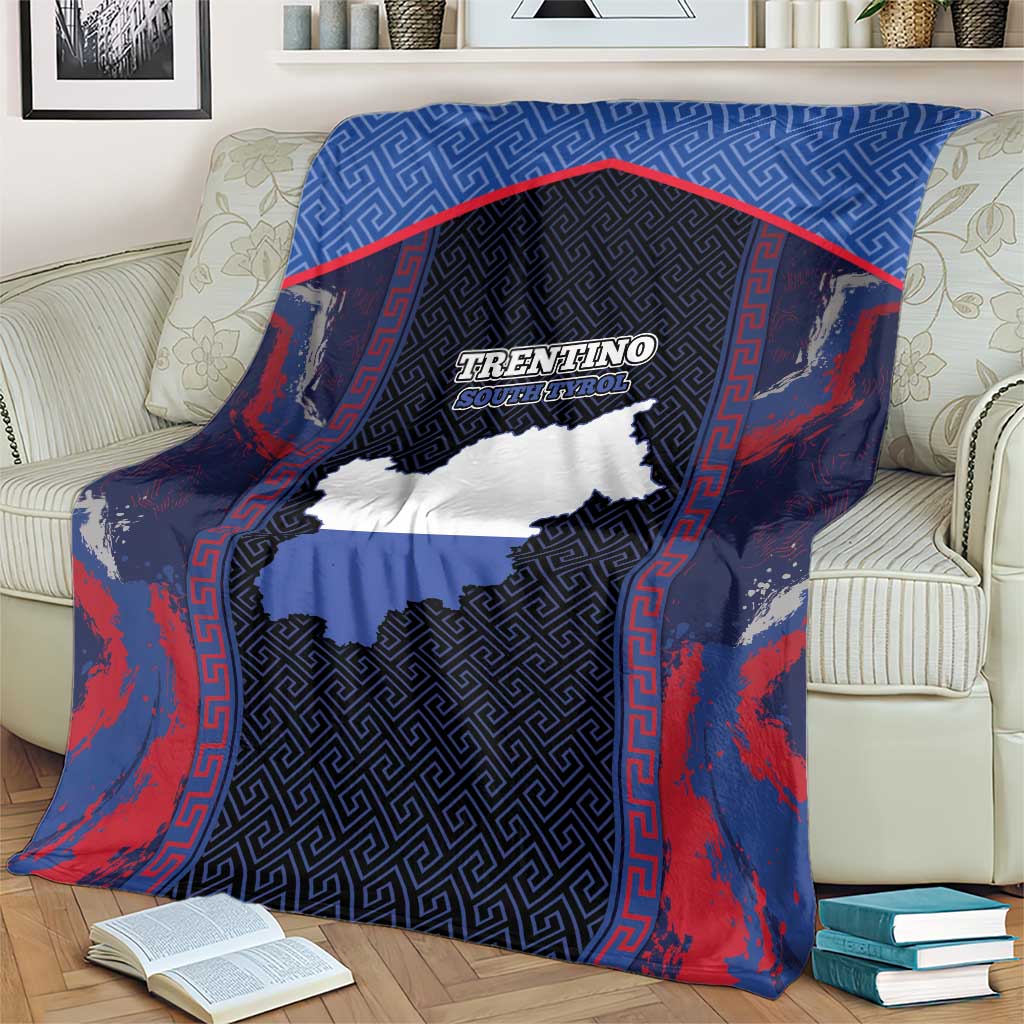 Italy Trentino-South Tyrol Blanket Coat Of Arms Eagle And Roman Patterns