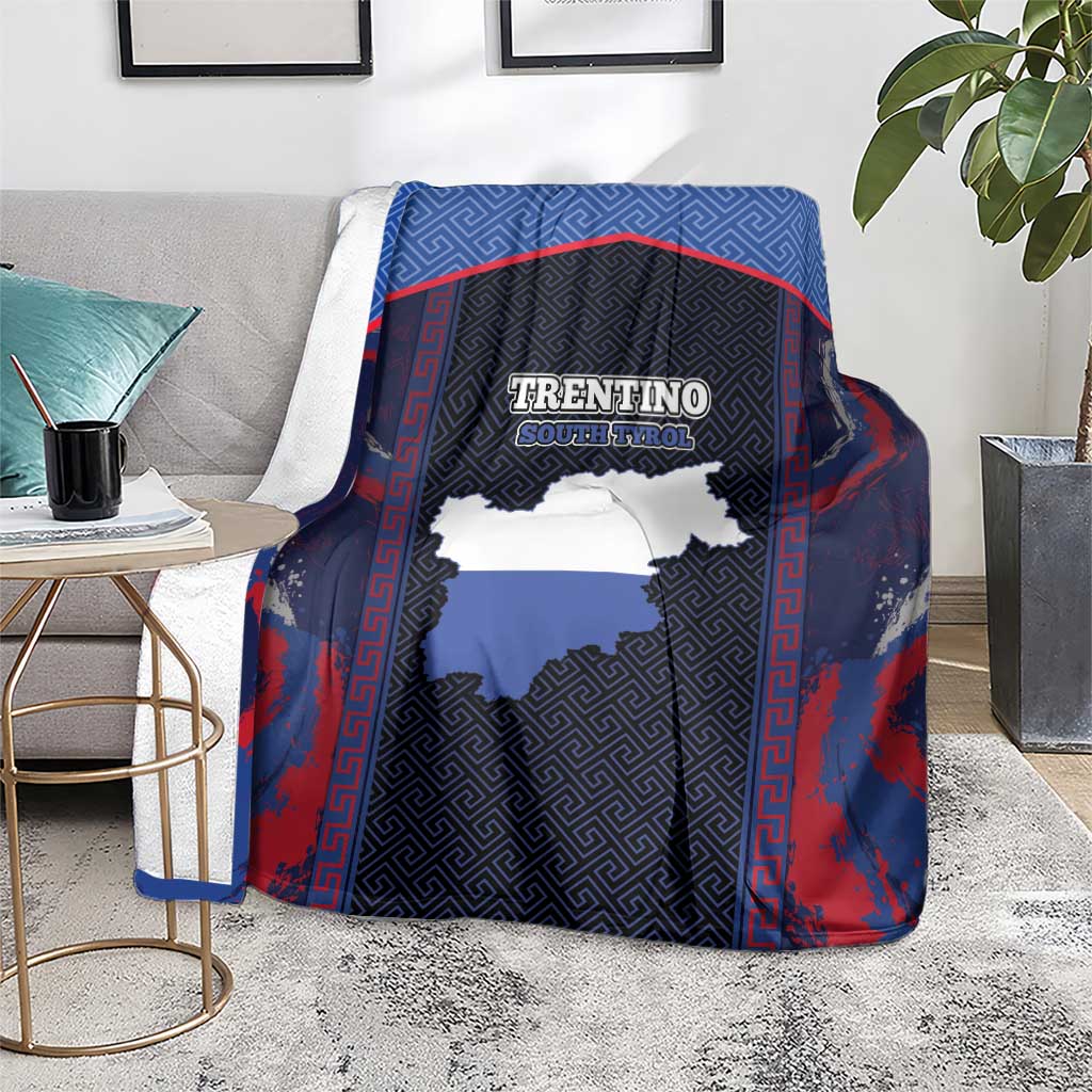 Italy Trentino-South Tyrol Blanket Coat Of Arms Eagle And Roman Patterns