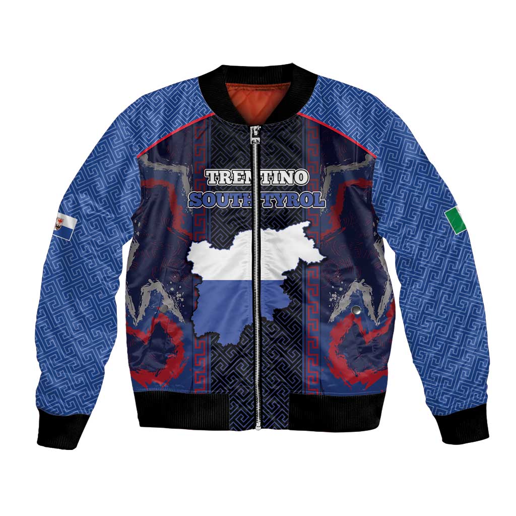 Personalized Italy Trentino-South Tyrol Bomber Jacket Coat Of Arms Eagle And Roman Patterns