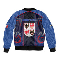 Personalized Italy Trentino-South Tyrol Bomber Jacket Coat Of Arms Eagle And Roman Patterns