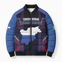 Personalized Italy Trentino-South Tyrol Bomber Puffer Jacket Coat Of Arms Eagle And Roman Patterns
