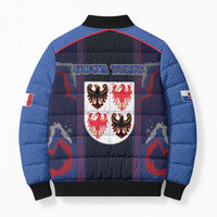 Personalized Italy Trentino-South Tyrol Bomber Puffer Jacket Coat Of Arms Eagle And Roman Patterns