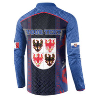 Personalized Italy Trentino-South Tyrol Button Sweatshirt Coat Of Arms Eagle And Roman Patterns