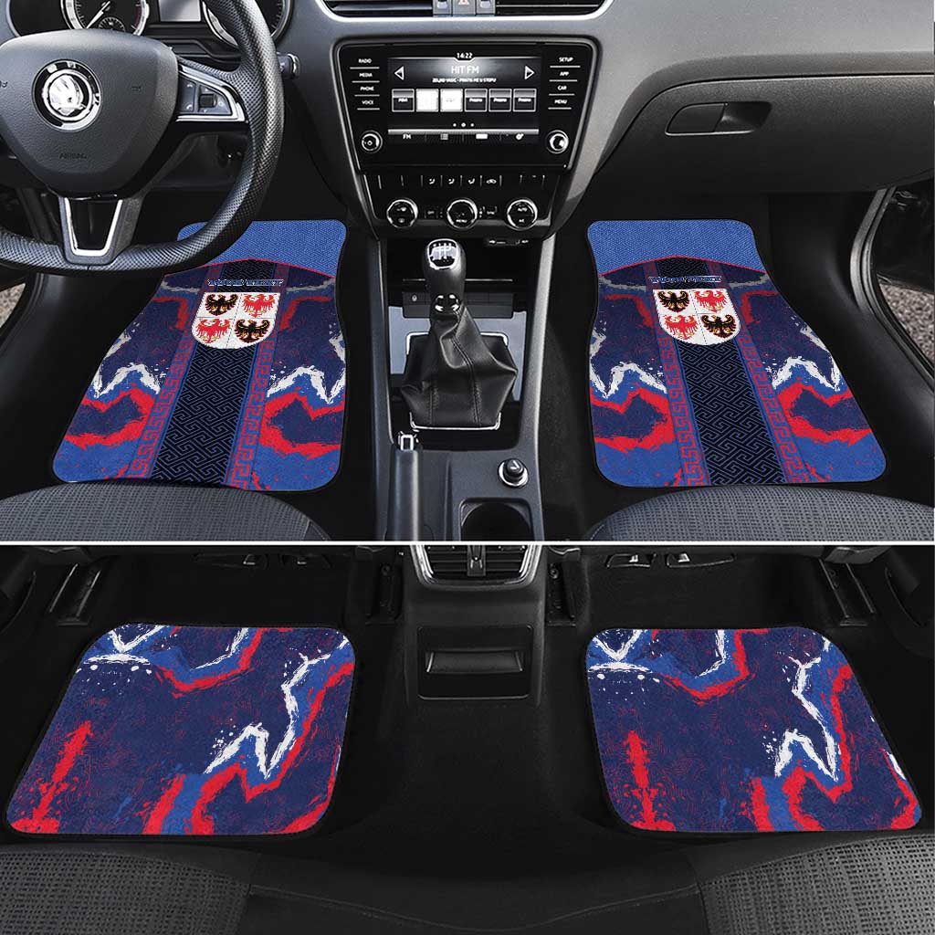 Personalized Italy Trentino-South Tyrol Car Mats Coat Of Arms Eagle And Roman Patterns