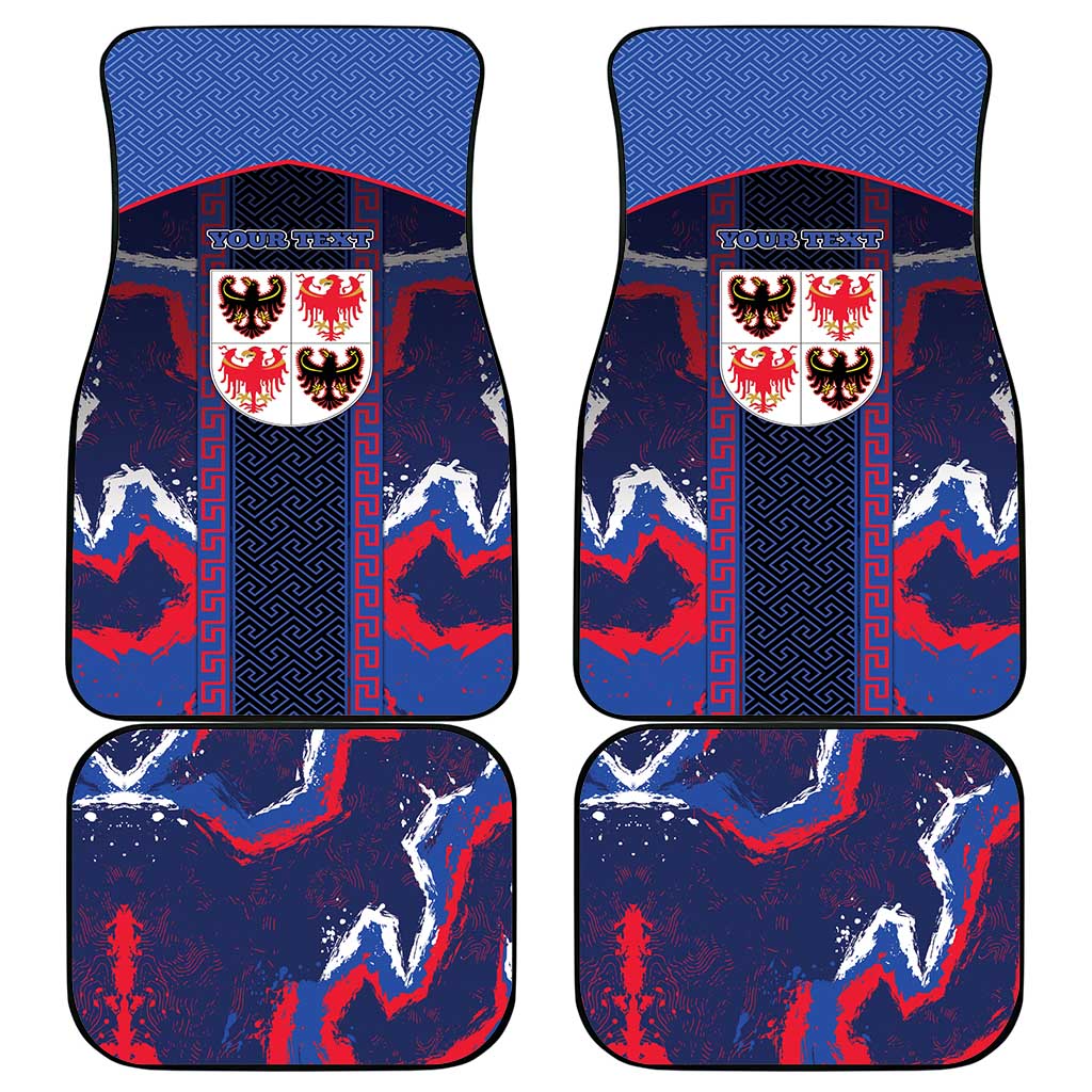 Personalized Italy Trentino-South Tyrol Car Mats Coat Of Arms Eagle And Roman Patterns