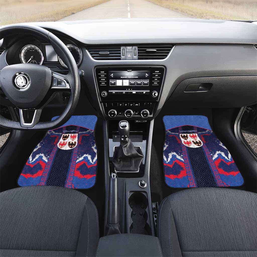 Personalized Italy Trentino-South Tyrol Car Mats Coat Of Arms Eagle And Roman Patterns