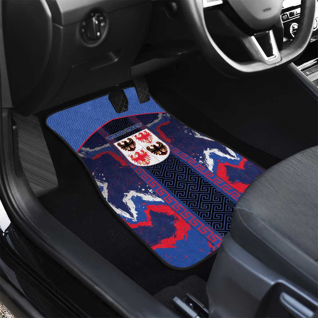 Personalized Italy Trentino-South Tyrol Car Mats Coat Of Arms Eagle And Roman Patterns
