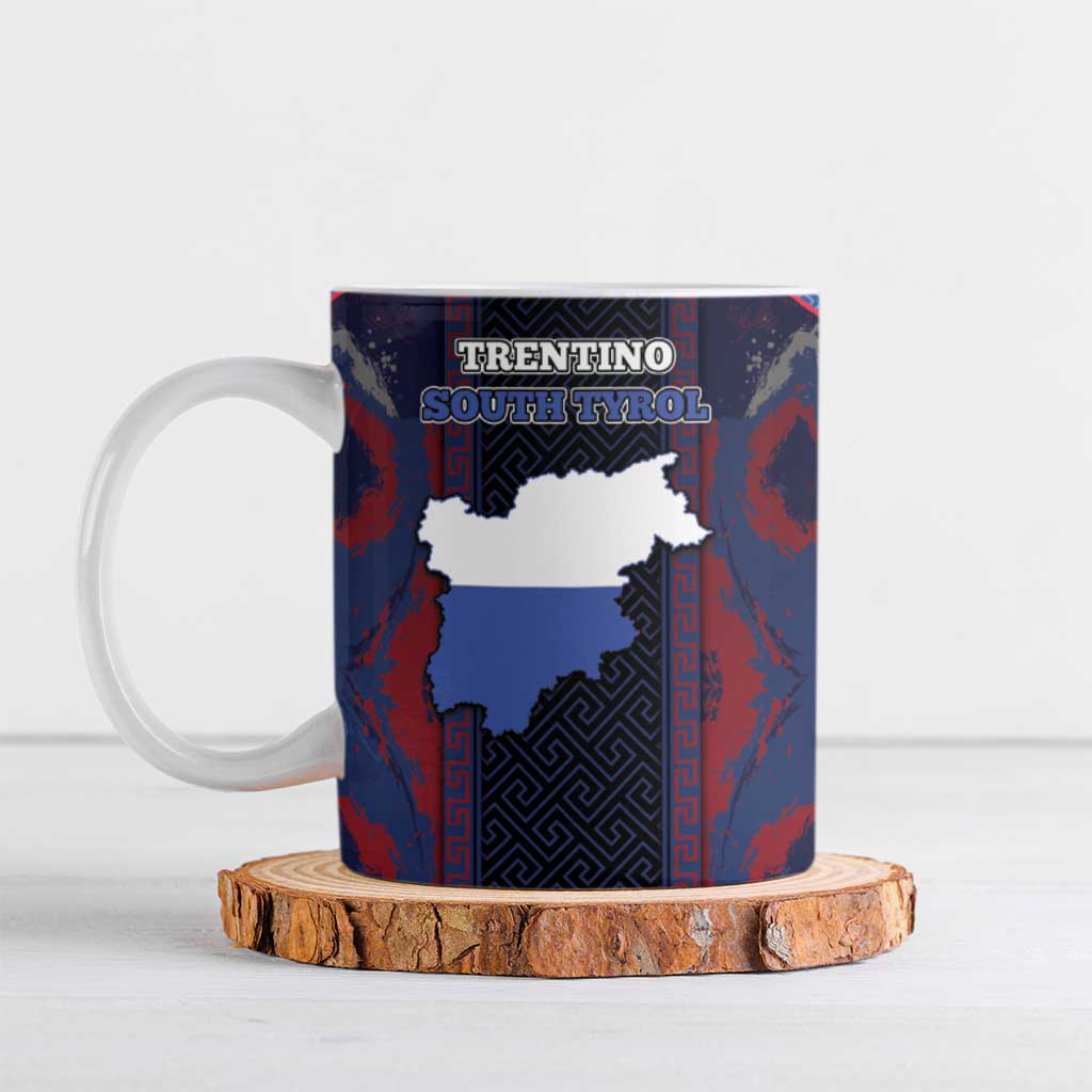 Personalized Italy Trentino-South Tyrol Ceramic Mug Coat Of Arms Eagle And Roman Patterns