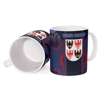 Personalized Italy Trentino-South Tyrol Ceramic Mug Coat Of Arms Eagle And Roman Patterns