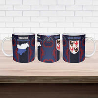 Personalized Italy Trentino-South Tyrol Ceramic Mug Coat Of Arms Eagle And Roman Patterns