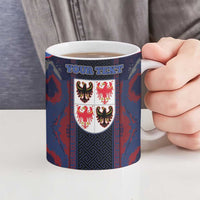 Personalized Italy Trentino-South Tyrol Ceramic Mug Coat Of Arms Eagle And Roman Patterns