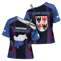 Personalized Italy Trentino-South Tyrol Cross Shoulder Shirt Coat Of Arms Eagle And Roman Patterns