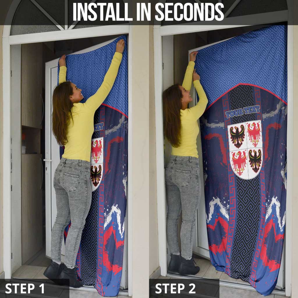Personalized Italy Trentino-South Tyrol Door Cover Coat Of Arms Eagle And Roman Patterns