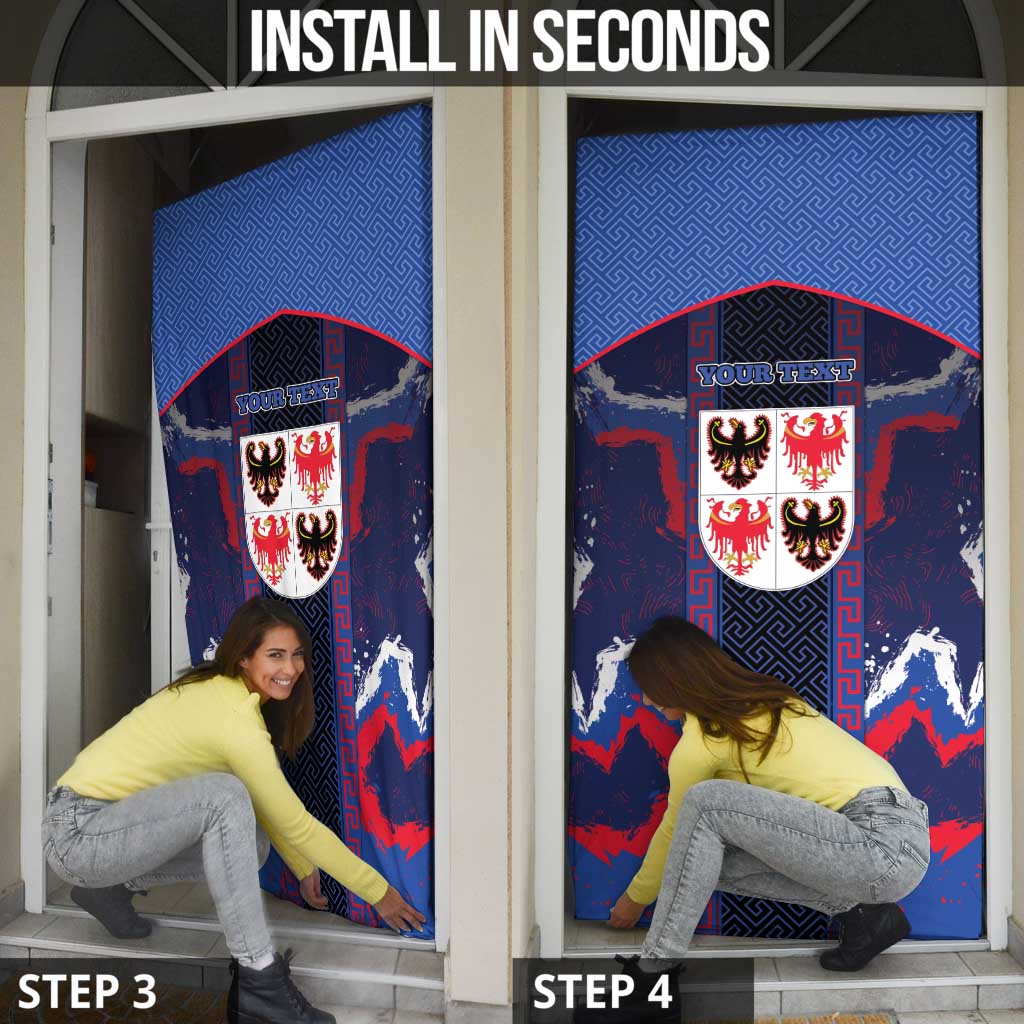 Personalized Italy Trentino-South Tyrol Door Cover Coat Of Arms Eagle And Roman Patterns