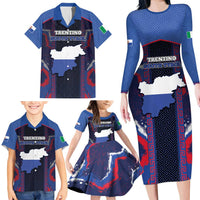Personalized Italy Trentino-South Tyrol Family Matching Long Sleeve Bodycon Dress and Hawaiian Shirt Coat Of Arms Eagle And Roman Patterns