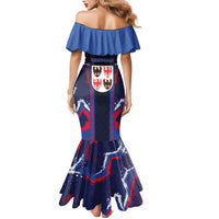 Personalized Italy Trentino-South Tyrol Family Matching Mermaid Dress and Hawaiian Shirt Coat Of Arms Eagle And Roman Patterns