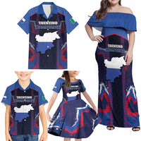 Personalized Italy Trentino-South Tyrol Family Matching Off Shoulder Maxi Dress and Hawaiian Shirt Coat Of Arms Eagle And Roman Patterns