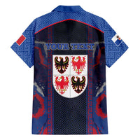 Personalized Italy Trentino-South Tyrol Family Matching Off Shoulder Maxi Dress and Hawaiian Shirt Coat Of Arms Eagle And Roman Patterns