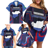 Personalized Italy Trentino-South Tyrol Family Matching Off Shoulder Short Dress and Hawaiian Shirt Coat Of Arms Eagle And Roman Patterns