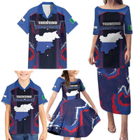 Personalized Italy Trentino-South Tyrol Family Matching Puletasi and Hawaiian Shirt Coat Of Arms Eagle And Roman Patterns