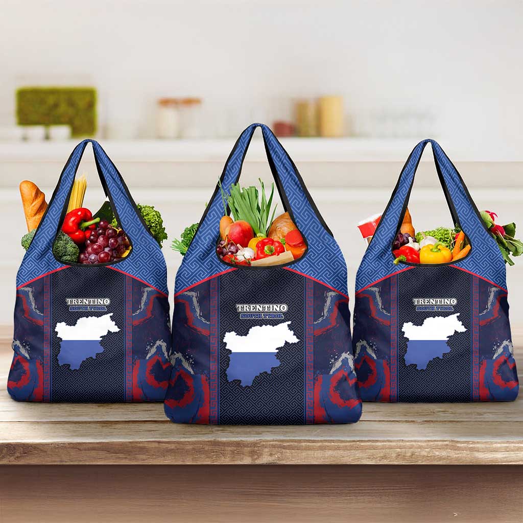 Italy Trentino-South Tyrol Grocery Bag Coat Of Arms Eagle And Roman Patterns
