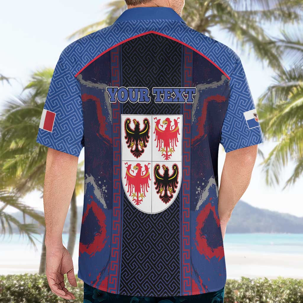 Personalized Italy Trentino-South Tyrol Hawaiian Shirt Coat Of Arms Eagle And Roman Patterns