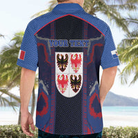 Personalized Italy Trentino-South Tyrol Hawaiian Shirt Coat Of Arms Eagle And Roman Patterns