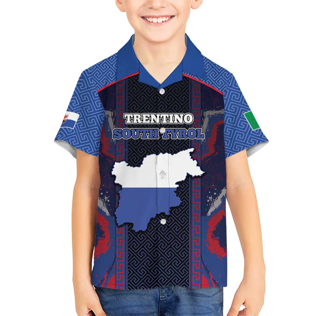 Personalized Italy Trentino-South Tyrol Hawaiian Shirt Coat Of Arms Eagle And Roman Patterns