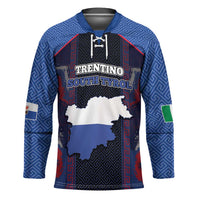 Personalized Italy Trentino-South Tyrol Hockey Jersey Coat Of Arms Eagle And Roman Patterns