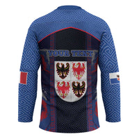 Personalized Italy Trentino-South Tyrol Hockey Jersey Coat Of Arms Eagle And Roman Patterns