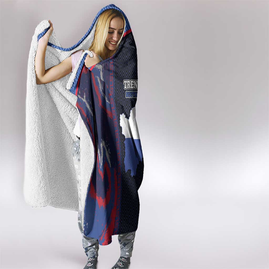 Italy Trentino-South Tyrol Hooded Blanket Coat Of Arms Eagle And Roman Patterns