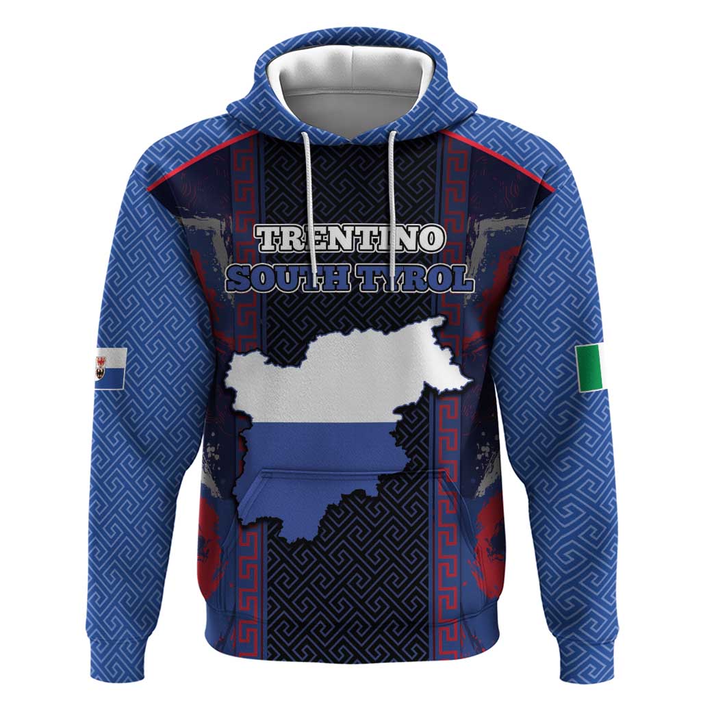 Personalized Italy Trentino-South Tyrol Hoodie Coat Of Arms Eagle And Roman Patterns