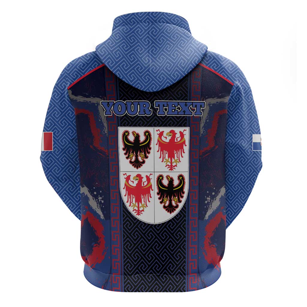 Personalized Italy Trentino-South Tyrol Hoodie Coat Of Arms Eagle And Roman Patterns