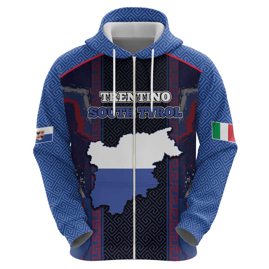 Personalized Italy Trentino-South Tyrol Hoodie Coat Of Arms Eagle And Roman Patterns