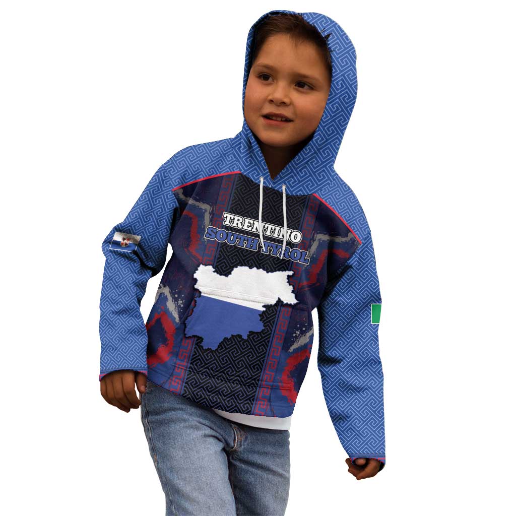 Personalized Italy Trentino-South Tyrol Kid Hoodie Coat Of Arms Eagle And Roman Patterns