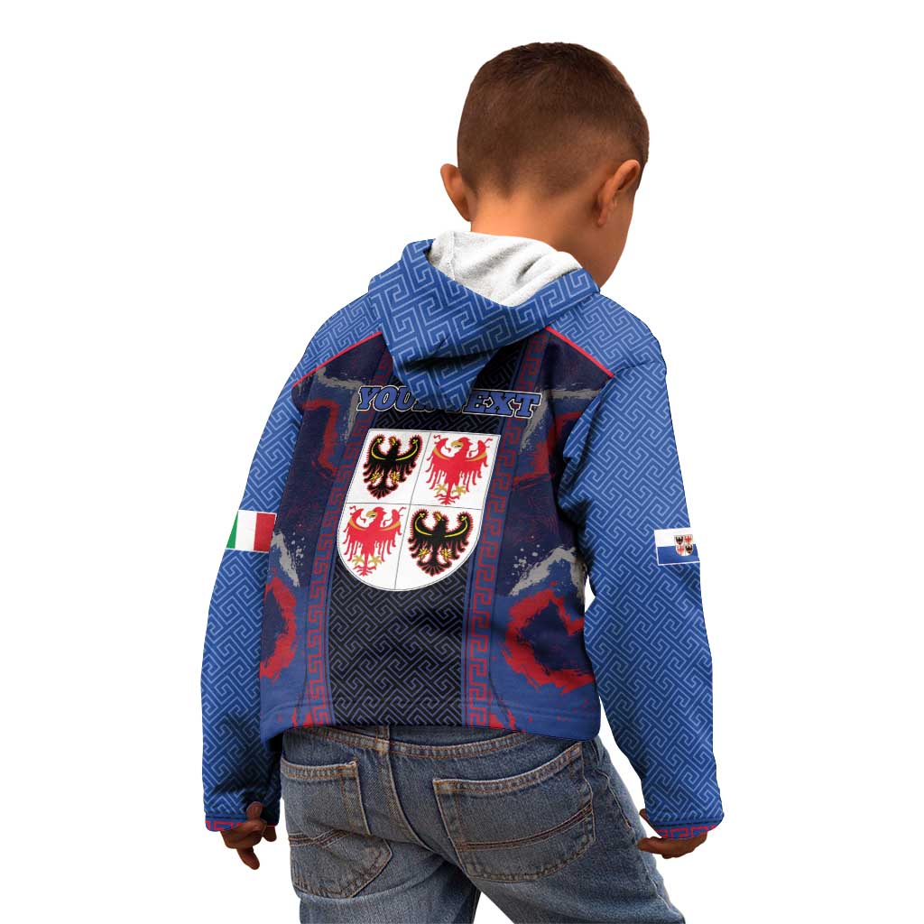 Personalized Italy Trentino-South Tyrol Kid Hoodie Coat Of Arms Eagle And Roman Patterns