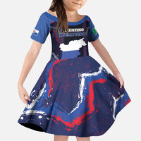 Personalized Italy Trentino-South Tyrol Kid Short Sleeve Dress Coat Of Arms Eagle And Roman Patterns