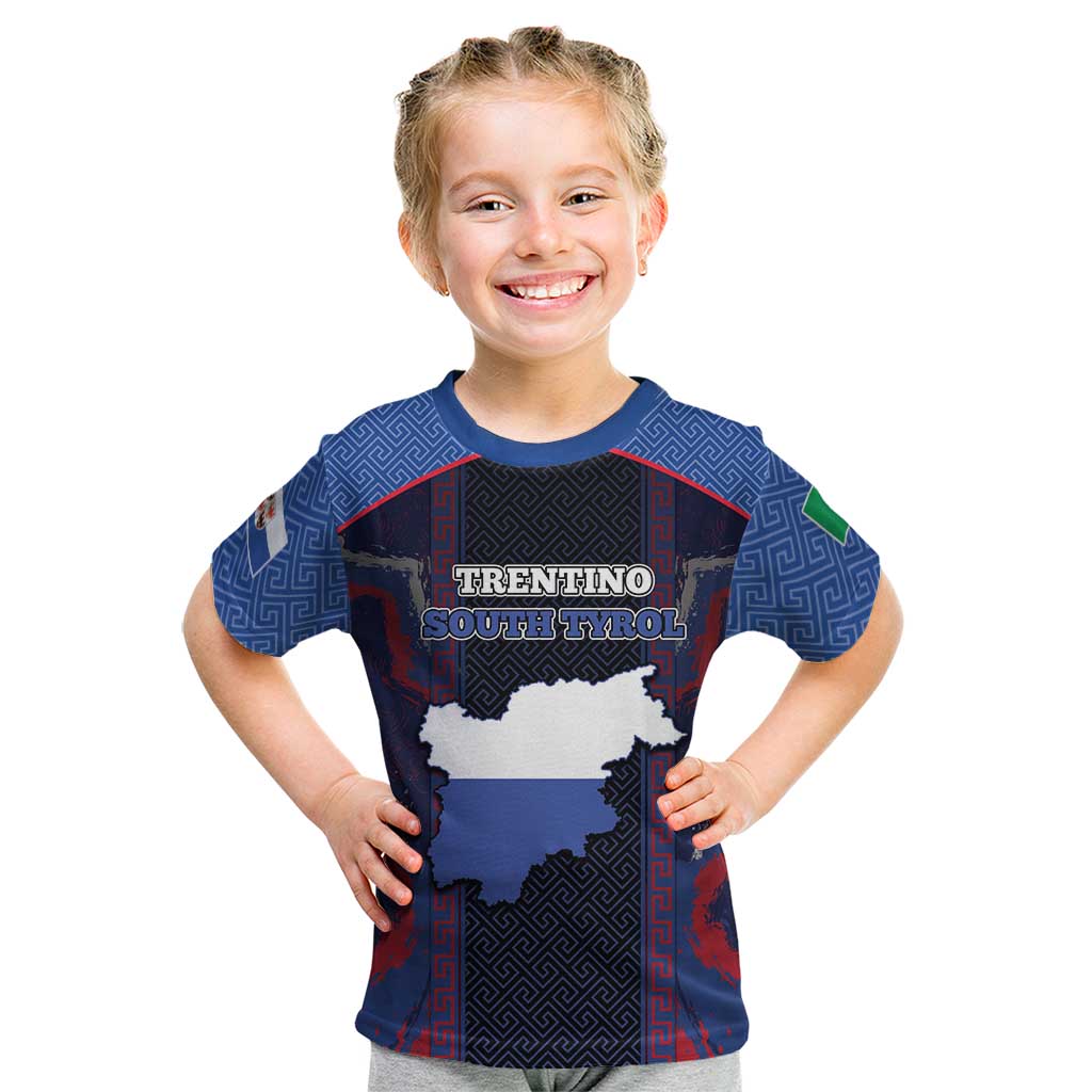 Personalized Italy Trentino-South Tyrol Kid T Shirt Coat Of Arms Eagle And Roman Patterns