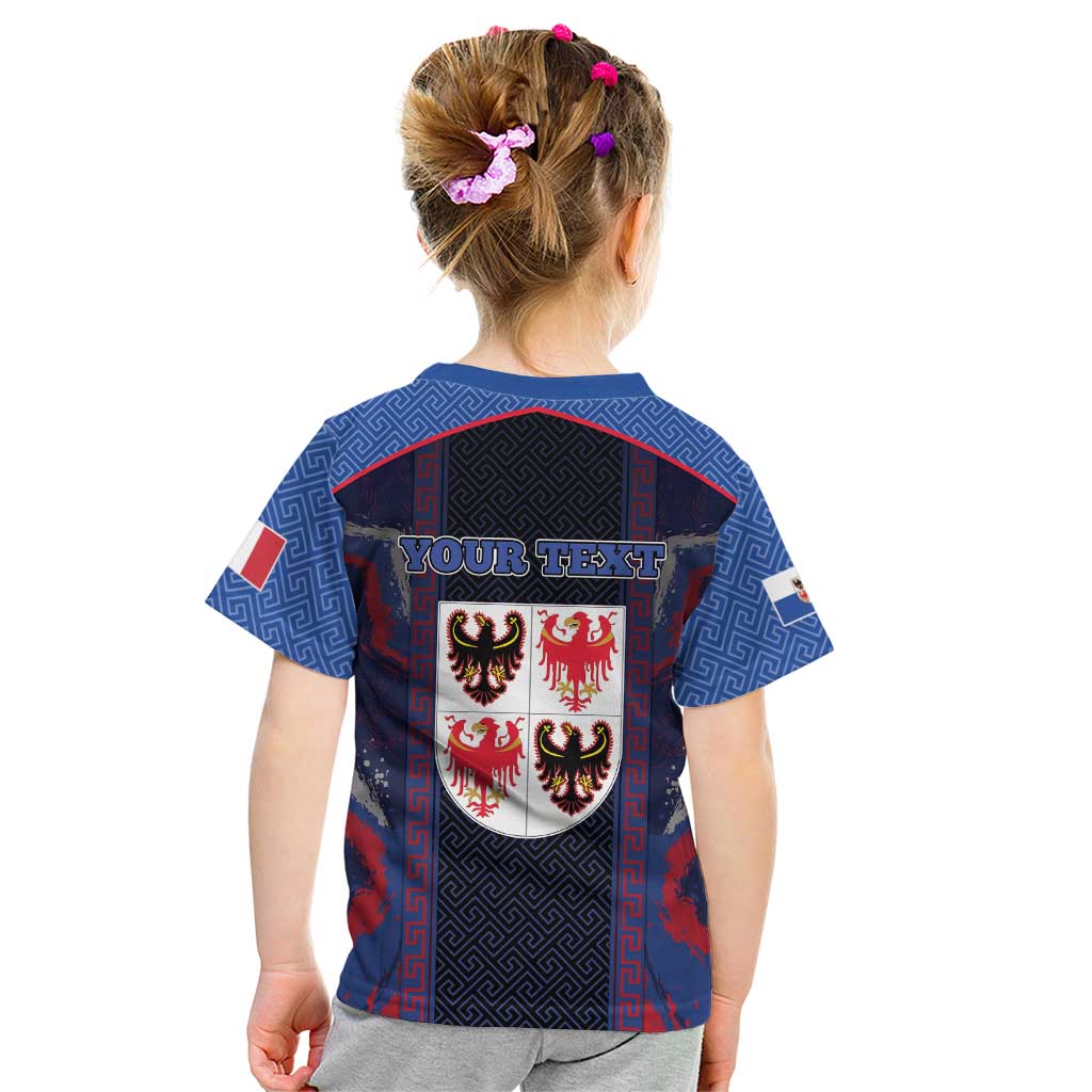 Personalized Italy Trentino-South Tyrol Kid T Shirt Coat Of Arms Eagle And Roman Patterns