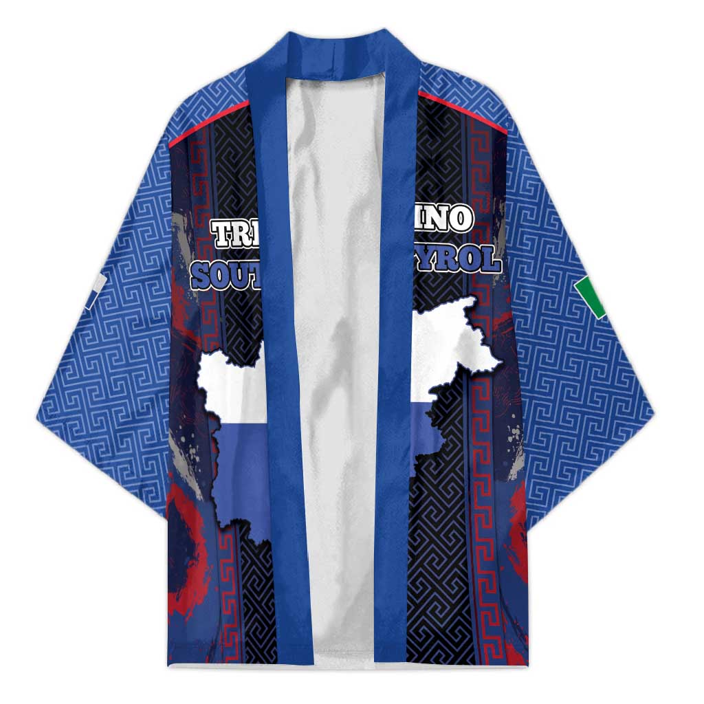 Personalized Italy Trentino-South Tyrol Kimono Coat Of Arms Eagle And Roman Patterns