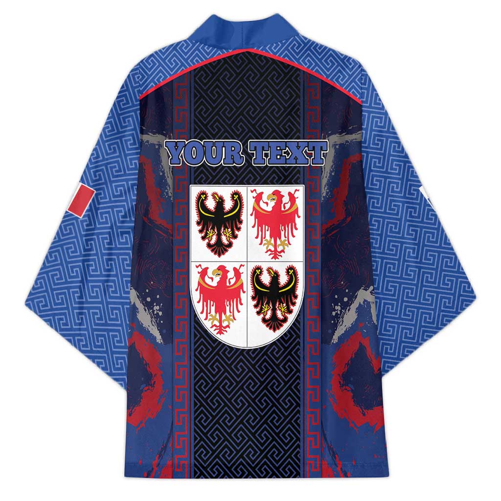 Personalized Italy Trentino-South Tyrol Kimono Coat Of Arms Eagle And Roman Patterns