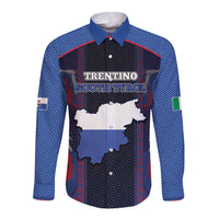 Personalized Italy Trentino-South Tyrol Long Sleeve Button Shirt Coat Of Arms Eagle And Roman Patterns