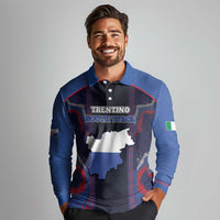 Personalized Italy Trentino-South Tyrol Long Sleeve Polo Shirt Coat Of Arms Eagle And Roman Patterns