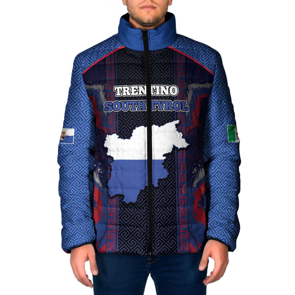 Personalized Italy Trentino-South Tyrol Padded Jacket Coat Of Arms Eagle And Roman Patterns