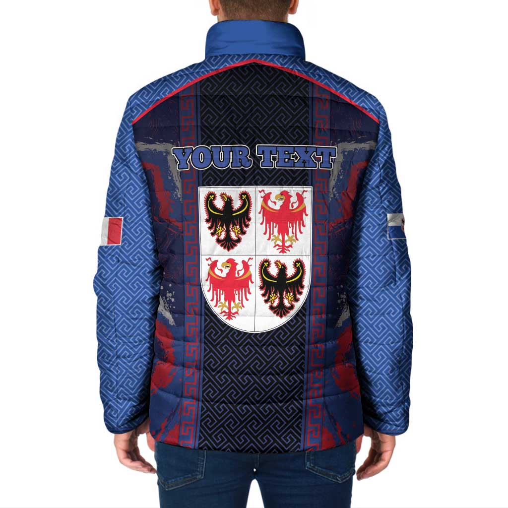 Personalized Italy Trentino-South Tyrol Padded Jacket Coat Of Arms Eagle And Roman Patterns